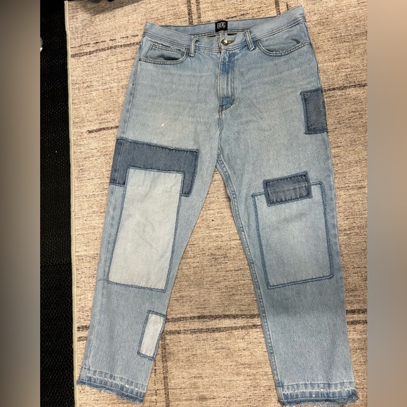 BDG Urban Outfitters Patchwork Jeans 34 X 30 - Picture 1 of 3